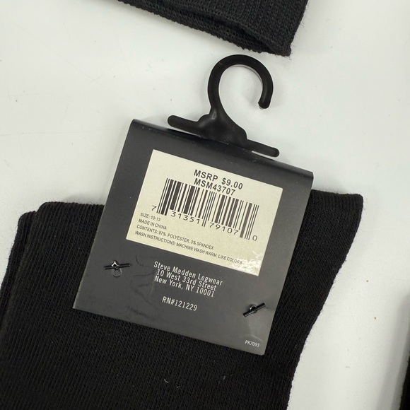 1 Pair Steve Madden Men’s Crew Socks NWT —Multiple Styles — Choose Your Pair NEW - Picture 6 of 12